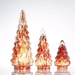 Glass Xmas Tress decpr