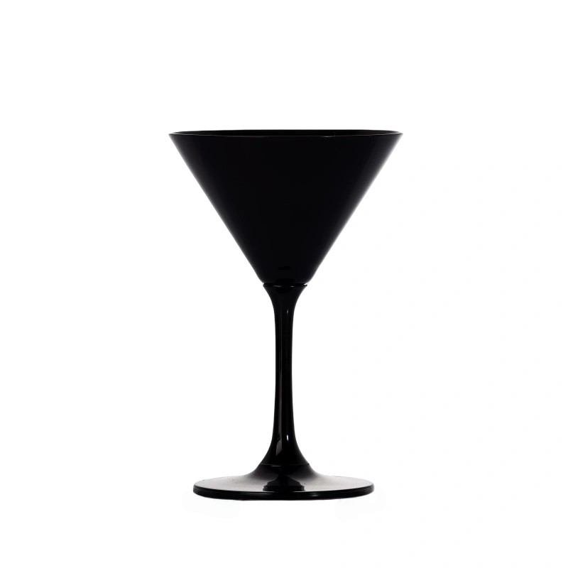 Black Martini Glassware