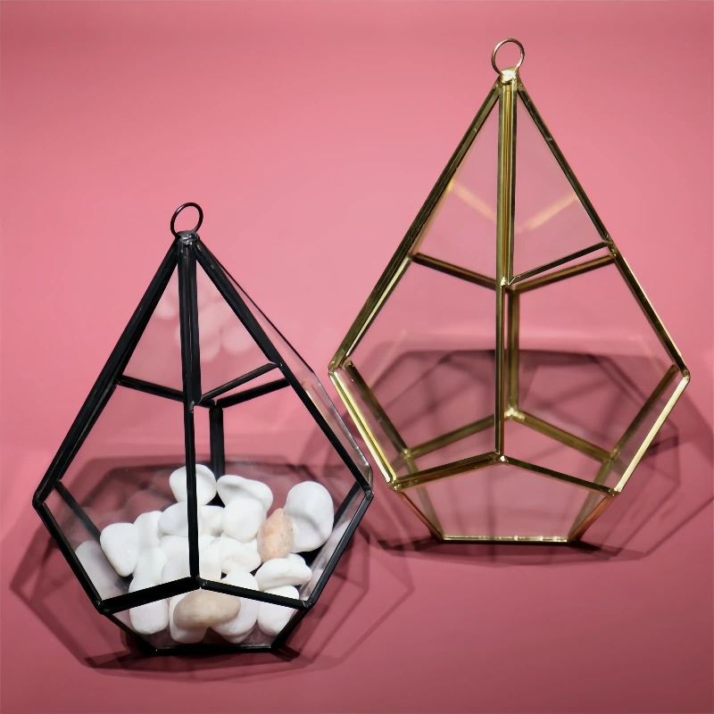 Black Glass Terrarium