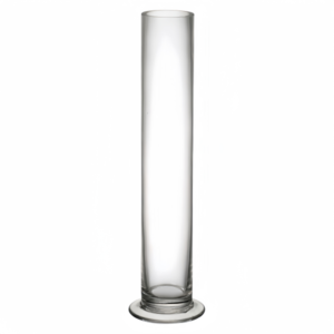 Narrow Glass Footed Vase