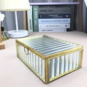 Rectangular Glass Jewelry Box