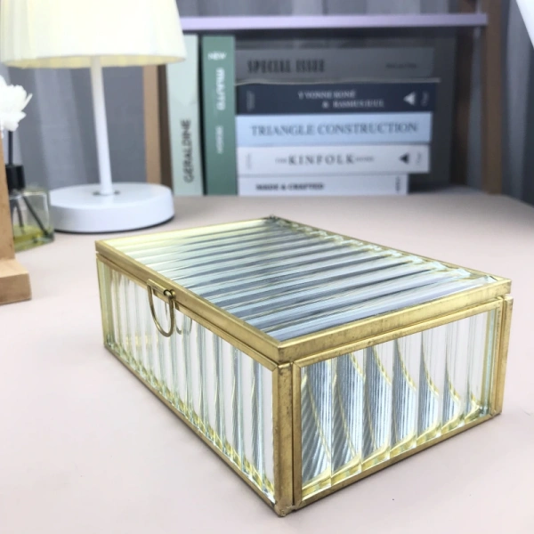 Rectangular Glass Jewelry Box
