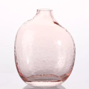 Pink glass bottles