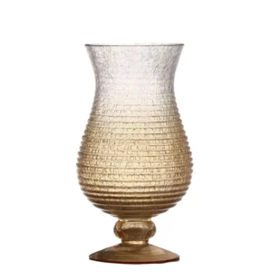 Glass Hurricane with Short Stand