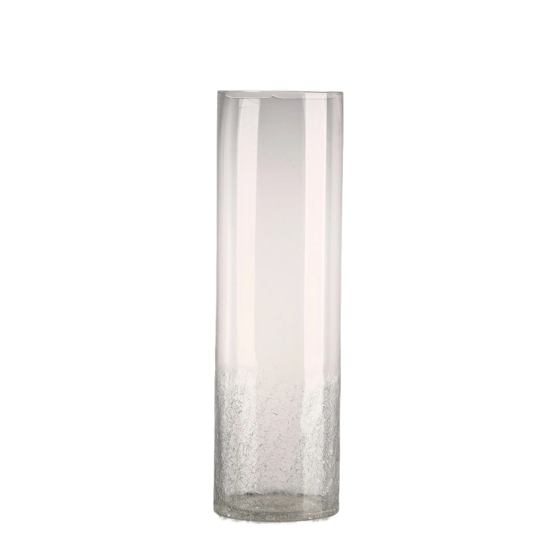 Large Crackle Glass Vase
