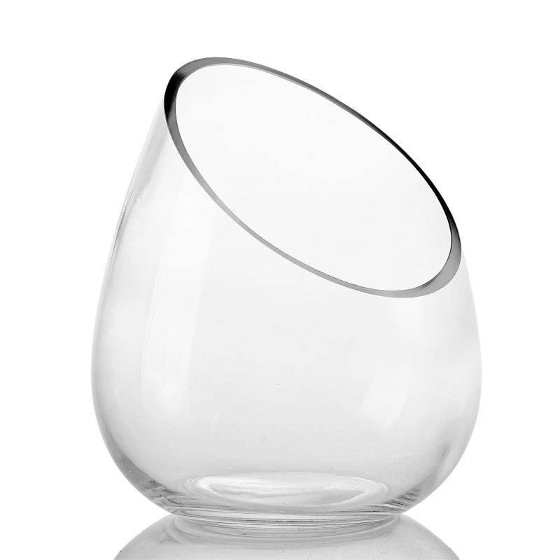 Slanted Glass Vase