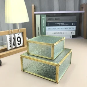 Square Glass Jewelry Box