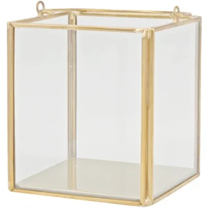 Golden Square Glass Terrarium