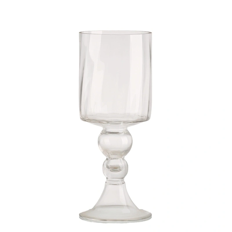 Tall Glass Pedestal Candle Holders - Image 2