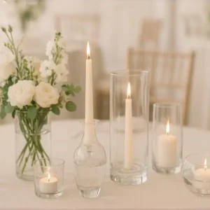 Wedding glass centerpieces