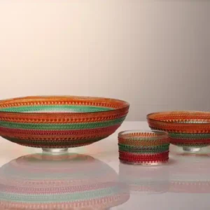 COLORFUL GLASS TABLEWARE SET